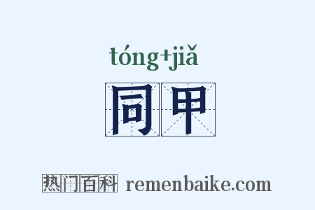 同甲是什么意思的图片